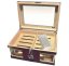 Humidor červenohnedý 100D