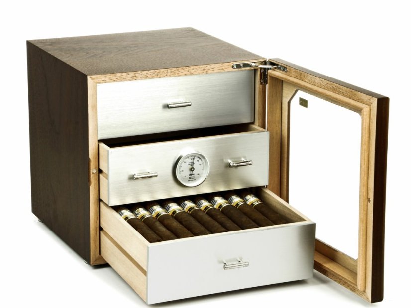 Humidor Chianti Medium Walnut/Alu