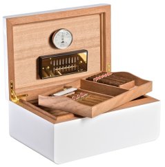 Humidor Adorini Carrara L White