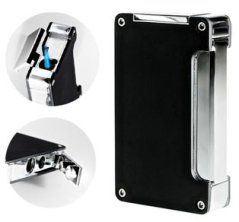 Zapaľovač Adorini JET - čierny - matný