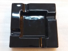 Popolník na cigary keramický čierny