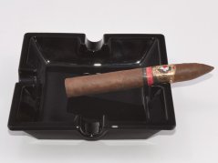 Popolník na cigary sklo - čierny