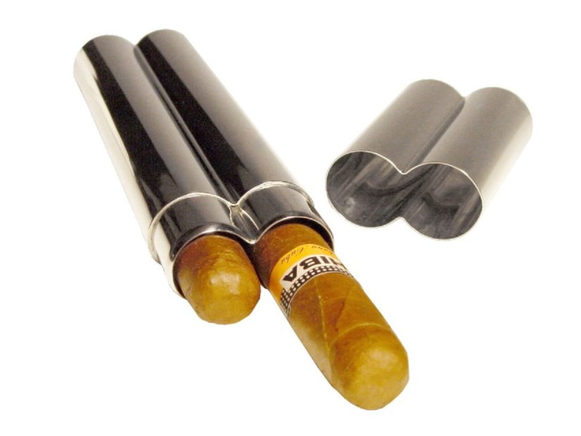 Puzdro Chrom na dve cigary